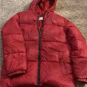 Old Navy Cherry Red Puffer Jacket